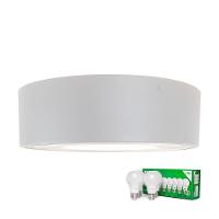 Plafon Taschibra Sushi Redondo Com 4 Lâmpadas 6500k Bivolt Branco - 1