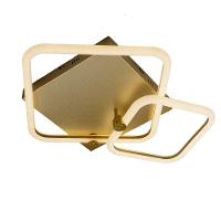 Plafon Llum Space Square Double Led 36w 3000k Luz Amarela Bivolt 3000k Luz Quente - 1