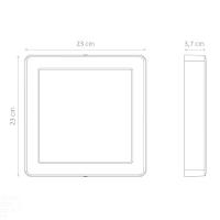 Plafon Led Tramontina Quadrado De Sobrepor 1500 Lm 18 W Bivolt 3000 K Luz Amarela Tramontina - 3