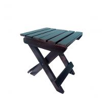 Banco Banquinho Dobrável Ripado Para Sentar (estilo Mesa) Imbuia - 1