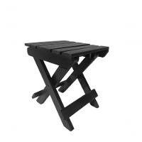 Banco Banquinho Dobrável Ripado Para Sentar (estilo Mesa) Preto - 1