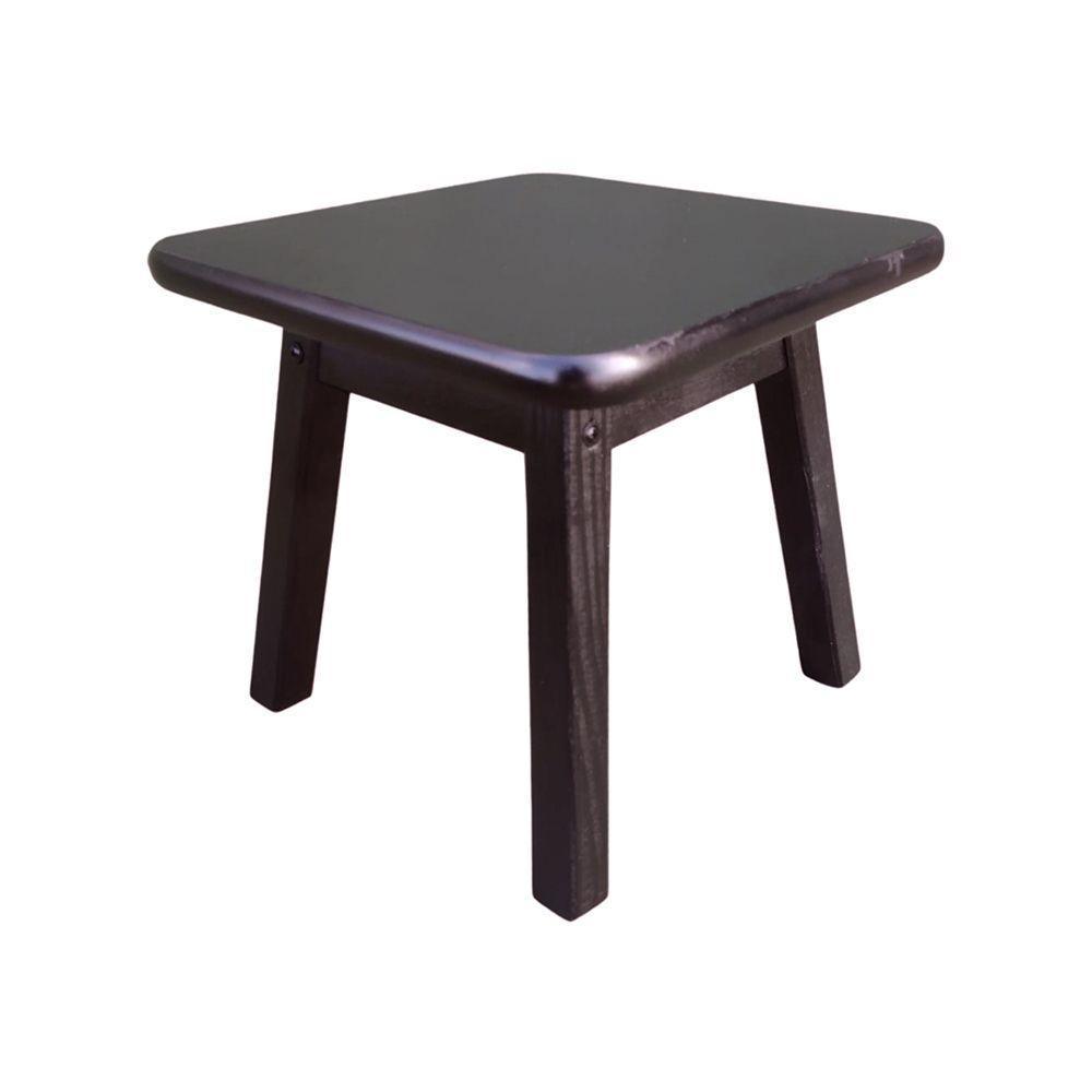 Kit 2 Minis Bancos Over 30x30 Preto Cor: Preto - 4