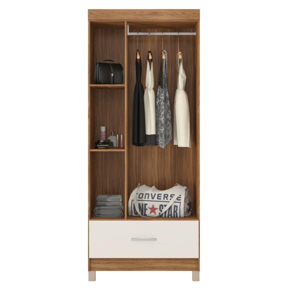 Conjunto Quarto Guarda Roupa E Comoda Jones Amendola Off-white - 3
