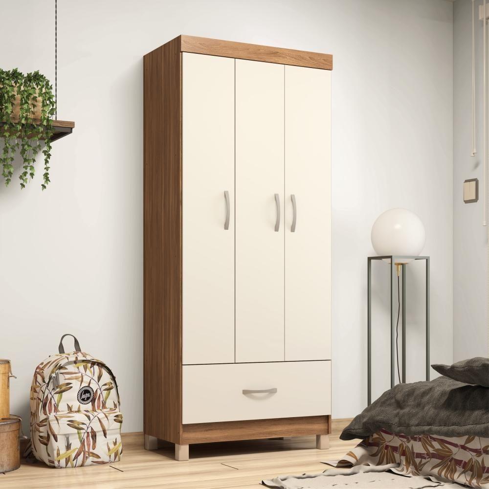 Conjunto Quarto Guarda Roupa E Comoda Jones Amendola Off-white - 5