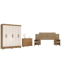 Jogo De Quarto De Casal Completo Vicente Amendola Off-white - 1