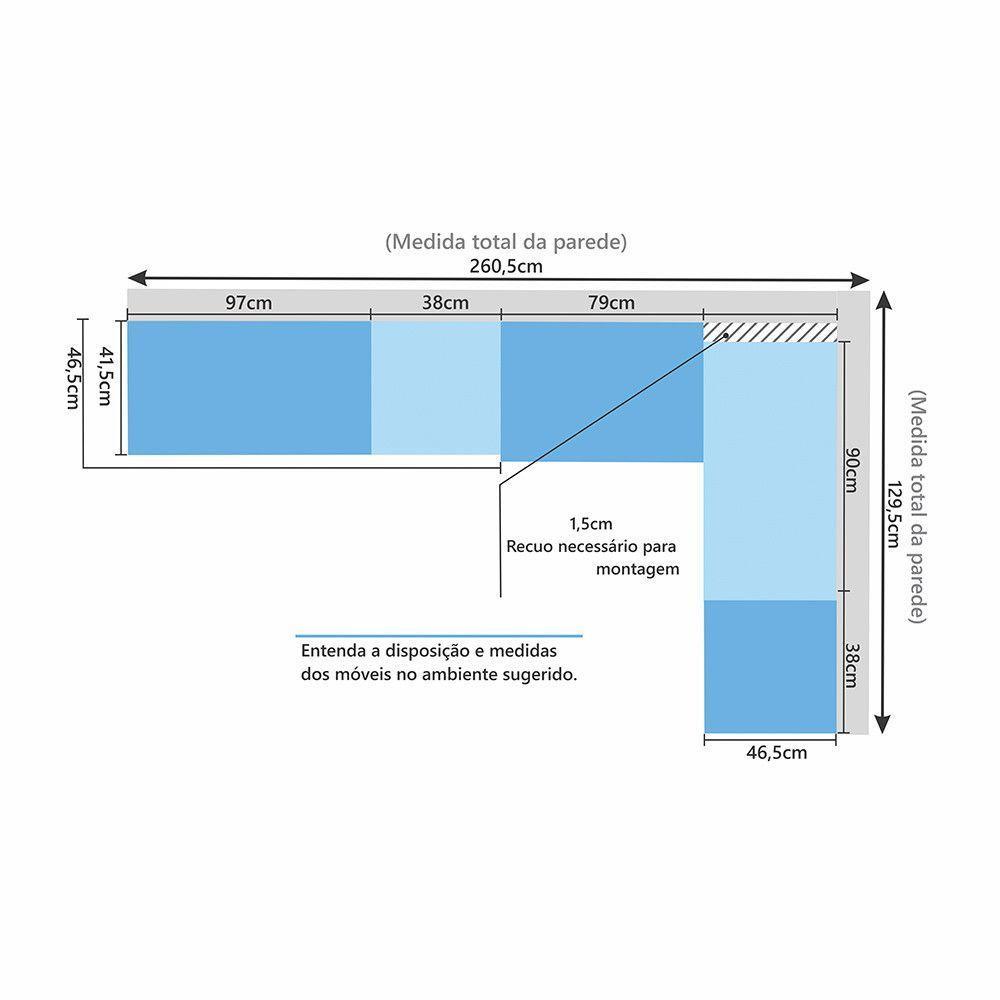 Quarto De Canto Solteiro Com Guarda Roupas Cabeceira E Mesa De Cabeceira Paris Luciane Móveis Avelã Pf Com Branco Pf - 4