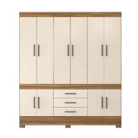 Jogo De Quarto Roupeiro E Comoda Berlim Amendola Off-white - 2