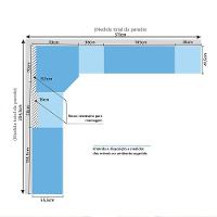 Quarto De Canto Casal Com Guarda Roupas Cabeceira E Mesas De Cabeceira Paris Luciane Móveis Avelã Pf Com Branco Pf - 3