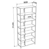 Quarto Modulado Closet 3 Módulos Estilo Industrial Steel Quadra Vermont Base Preto - Artesano - 2