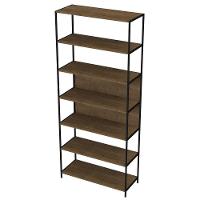 Quarto Modulado Closet 3 Módulos Estilo Industrial Steel Quadra Vermont Base Preto - Artesano