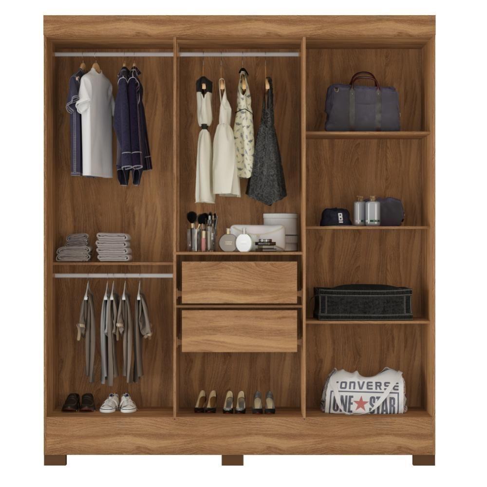 Jogo De Quarto Roupeiro E Comoda Vicente Amendola Off-white - 2