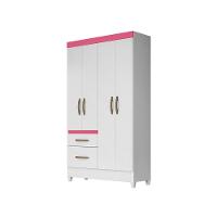 Jogo Gaveteiro E Roupeiro Taiti Branco Rosa Azul Lilás - 8
