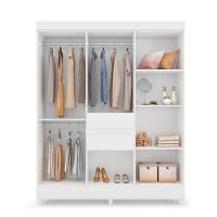 Jogo De Quarto Roupeiro E Comoda Jena Branco - 6