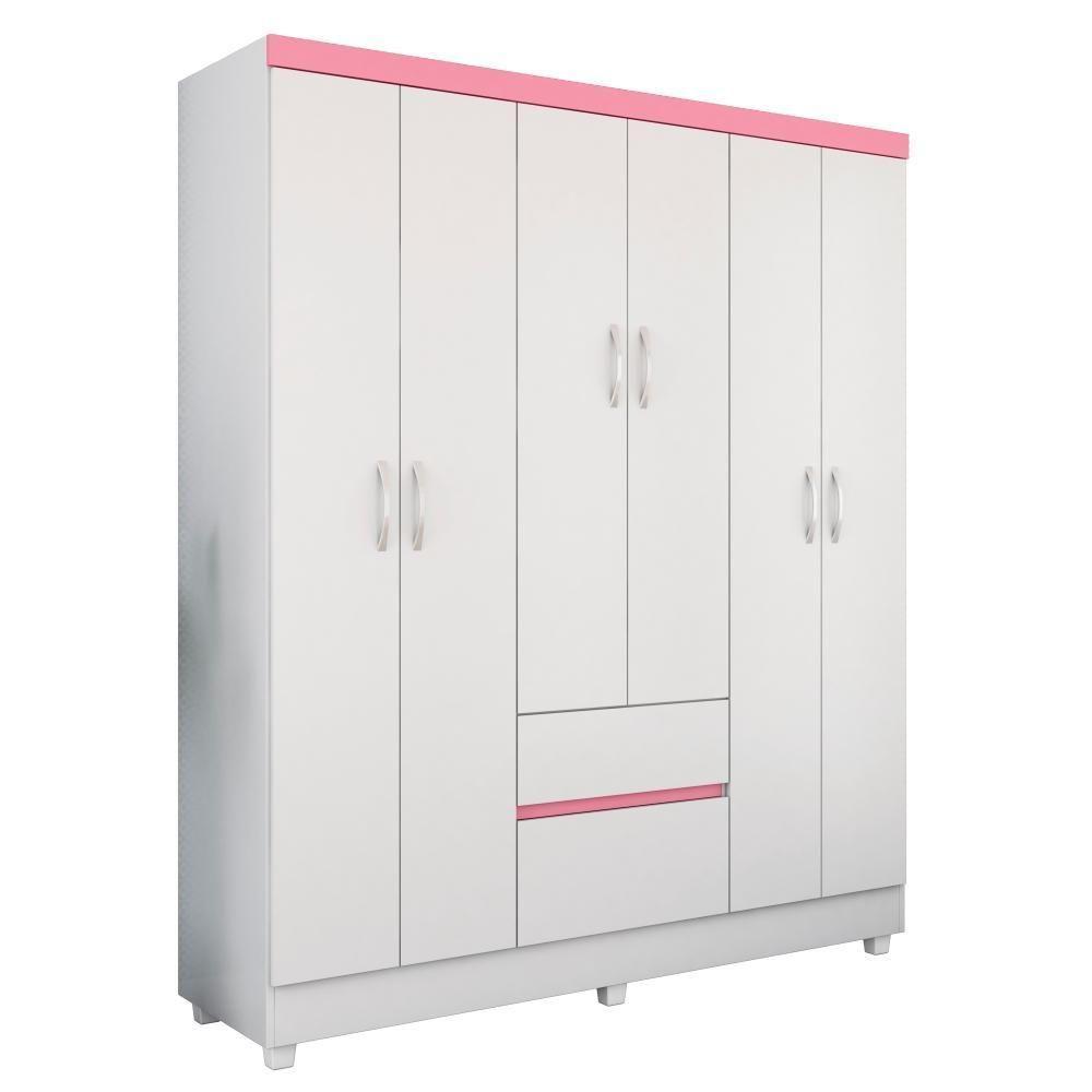 Jogo De Quarto Roupeiro E Comoda Bremen Branco - 6