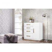 Jogo Gaveteiro E Roupeiro Taiti Com Espelho Branco Rosa Azul Lilás - 5