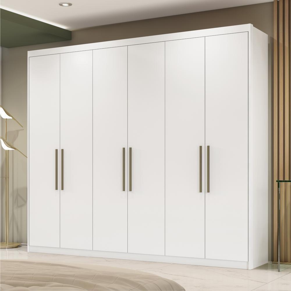 Jogo De Quarto Roupeiro E Comoda Agatha Branco - 4