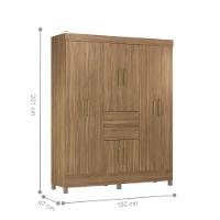 Jogo De Quarto Roupeiro E Comoda Jena Amendola - 5