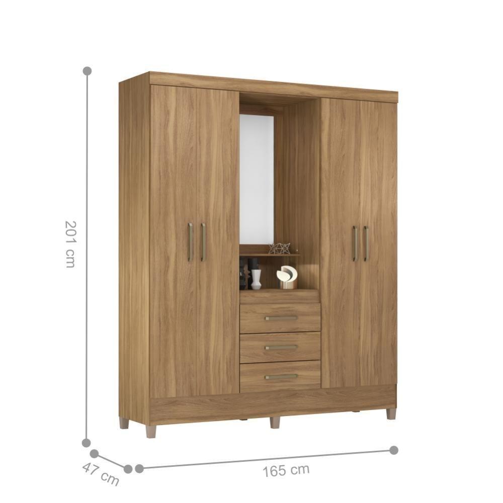 Jogo De Quarto Roupeiro E Comoda Munique Amendola - 3