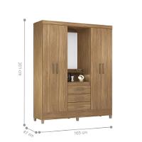 Jogo De Quarto Roupeiro E Comoda Munique Amendola - 5