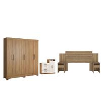 Conjunto Quarto De Casal Completo Ferrara Amendola Off-white - 1