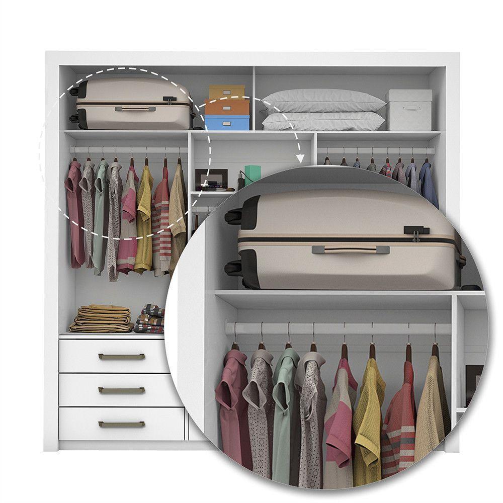 Quarto Completo Casal Anjos Premium E Cama De Casal Branco - 4