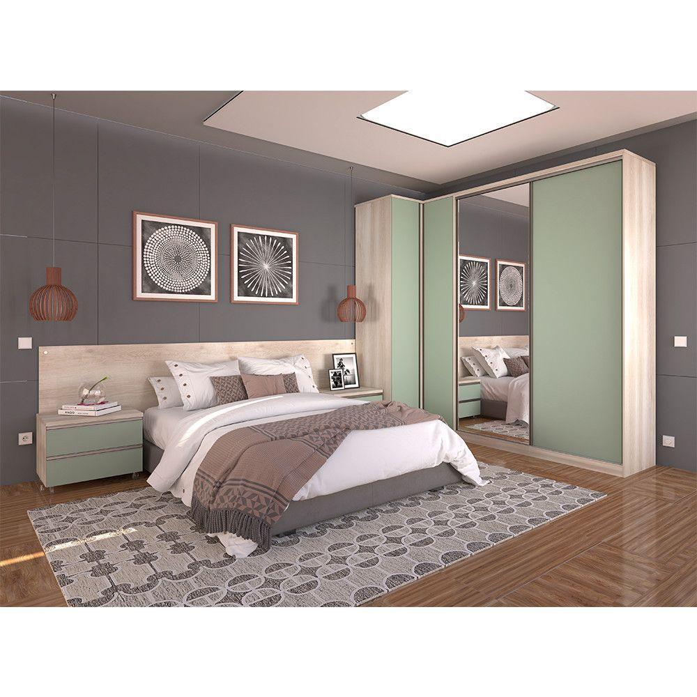 Quarto De Casal C/ Mesa De Cabeceira, Cabeceira E Guarda Rou - 1