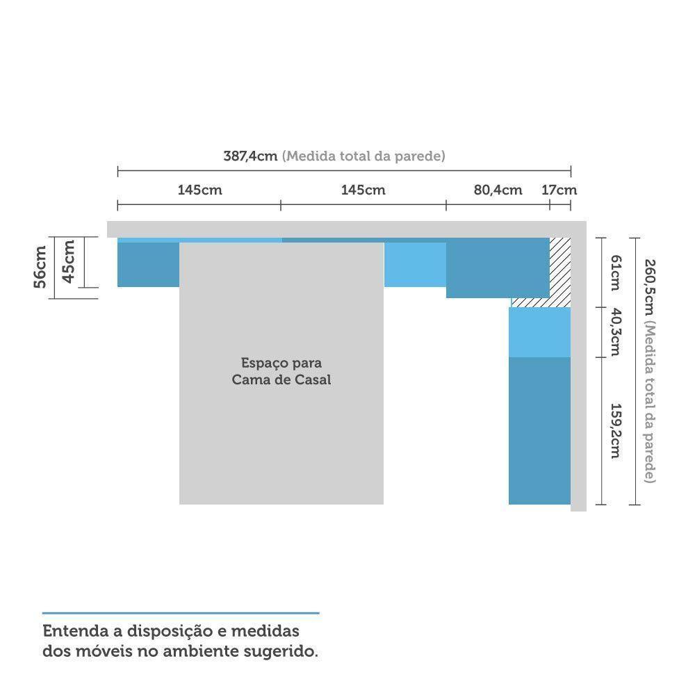 Quarto De Casal C/ Mesa De Cabeceira, Cabeceira E Guarda Rou - 4