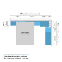 Quarto De Casal C/ Cabeceira, Mesa De Cabeceira E Guarda Rou