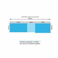 Quarto De Solteiro Com Guarda Roupas Mesa De Cabeceira E Nicho Paris Luciane Móveis Avelã Pf Com Cinammon Pf - 6