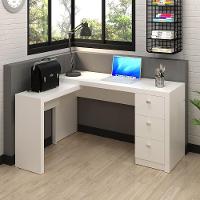 Mesa Para Escritório Home Office Me4101 Mdp Branco - 13
