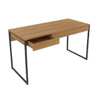 Mesa Para Escritório Home Office Me4156 Mdp Amendoa preto - 5