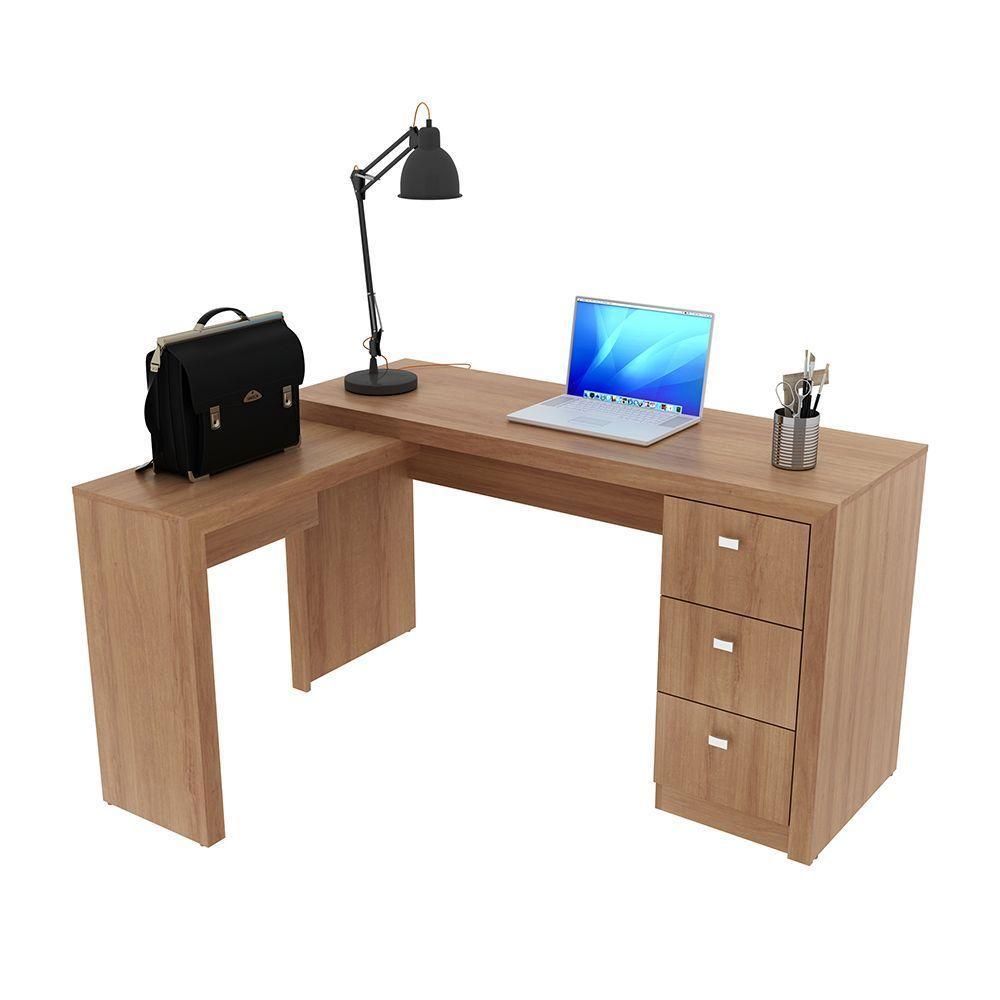 Mesa Para Escritório Home Office Me4101 Mdp Amendoa - 2