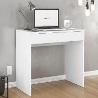 Mesa Escrivaninha Bp 100% Mdf 80cm Com 01 Gaveta Branco - 7