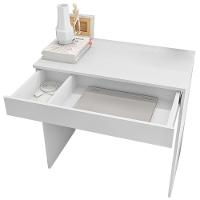 Mesa Escrivaninha Bp 100% Mdf 80cm Com 01 Gaveta Branco - 8