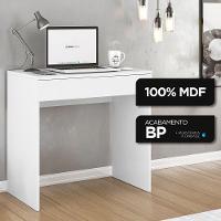 Mesa Escrivaninha Bp 100% Mdf 80cm Com 01 Gaveta Branco - 10