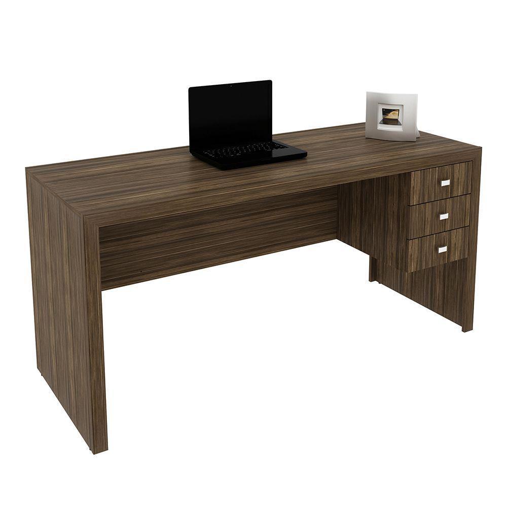 Mesa Para Escritório Home Office Me4113 Mdp Nogal - 3