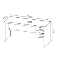 Mesa Para Escritório Home Office Me4113 Mdp Nogal - 6