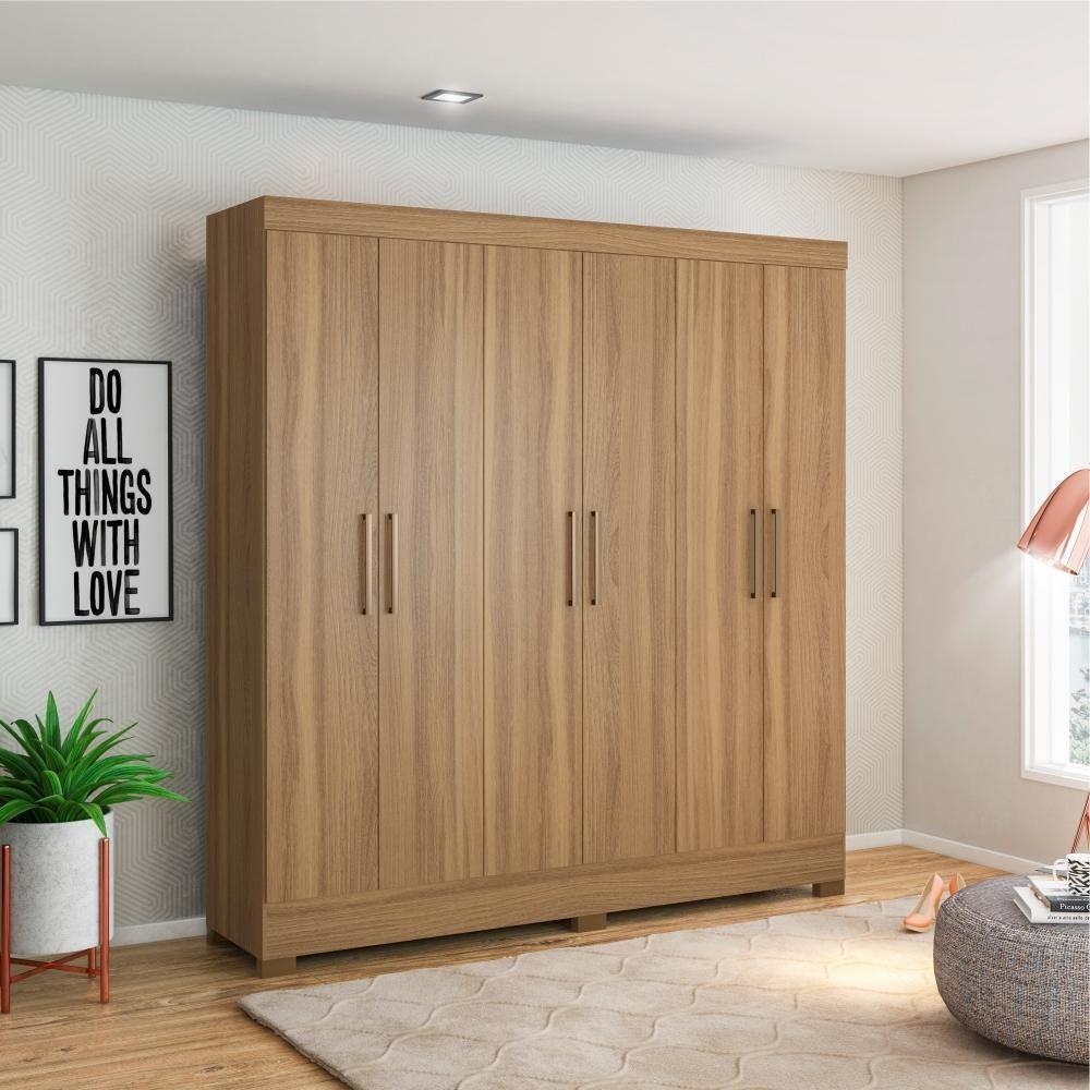 Jogo De Quarto Roupeiro E Comoda Bona Amendola Off-white - 2