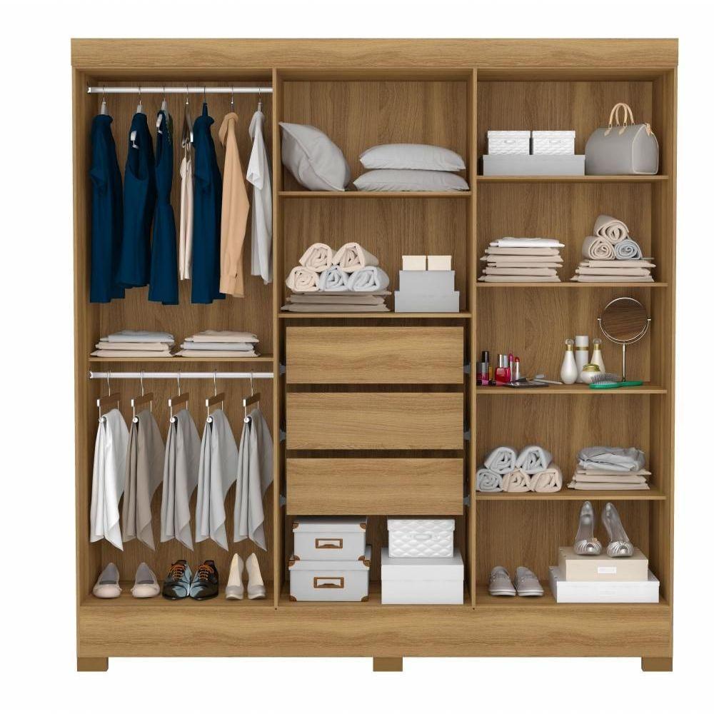 Jogo De Quarto Roupeiro E Comoda Bona Amendola Off-white - 6