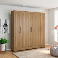 Jogo De Quarto Roupeiro E Comoda Bona Amendola Off-white - 2