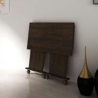 Mesa Com Rodizio Para Escritório Me4117 Mdp Rustico