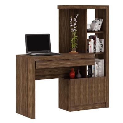 Mesa Conjunto Para Escritório Home Office Me4143 Mdp Nogal