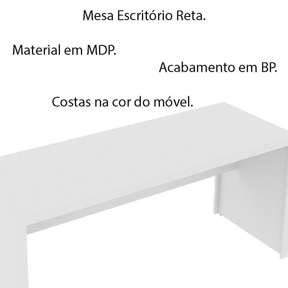 Mesa Para Escritório Home Office Me4109 Mdp Branco - 8