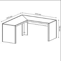 Mesa Angular Para Escritório Home Office Me4116 Mdp Branco - 5