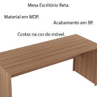 Mesa Para Escritório Home Office Me4109 Mdp Amendoa - 5