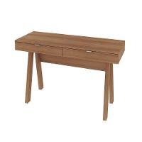 Mesa Escrivaninha Para Escritório Home Office Mdp Amendoa - 1