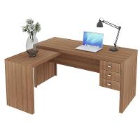 Mesa Para Escritório Home Office Me4106 Mdp Amendoa - 2