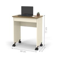 Escrivaninha Com Gaveta Jones Off White Freijó - 9