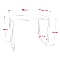 Mesa De Escritório Office 90cm Industrial Prisma C08 Snow - 3