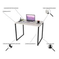 Mesa De Escritório Office 90cm Industrial Prisma C08 Snow